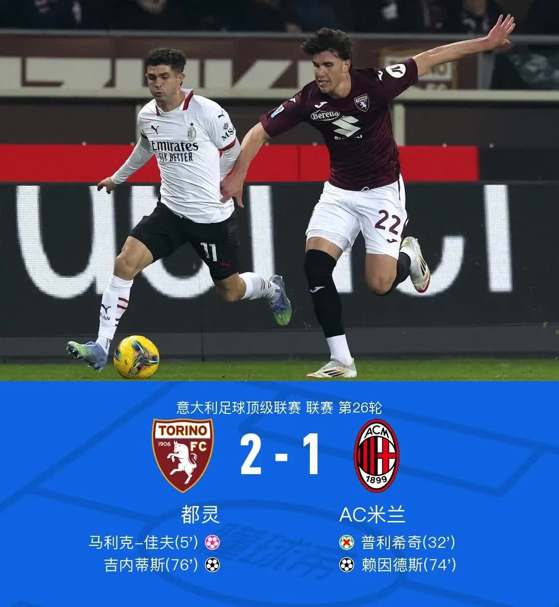 AC米兰胜列维亚托尼宣布退役阶段已至