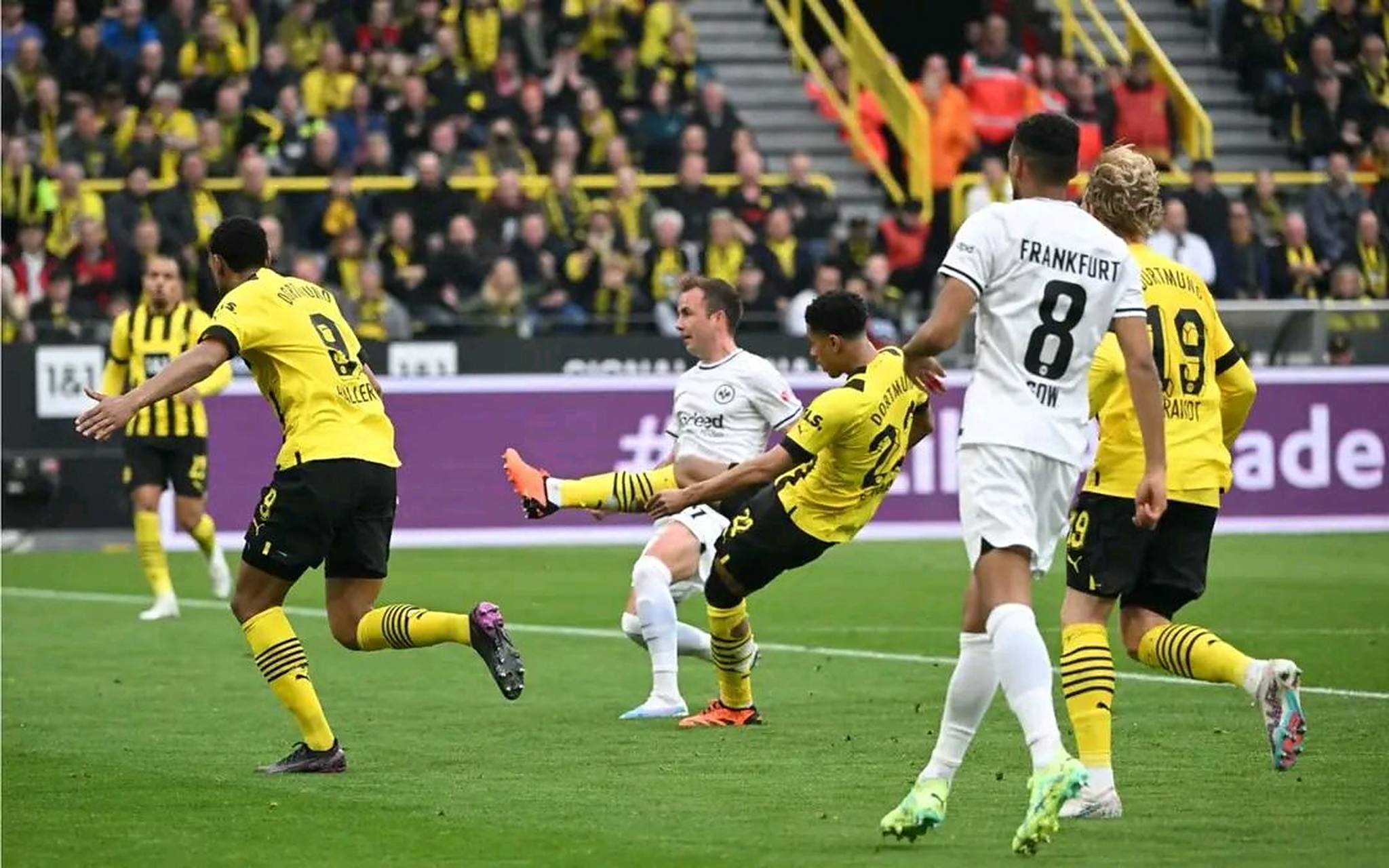 -多特蒙德主场击败了法兰克福的比赛